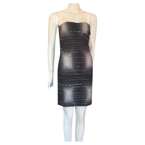 prada black strapless dress|Prada black dresses women.